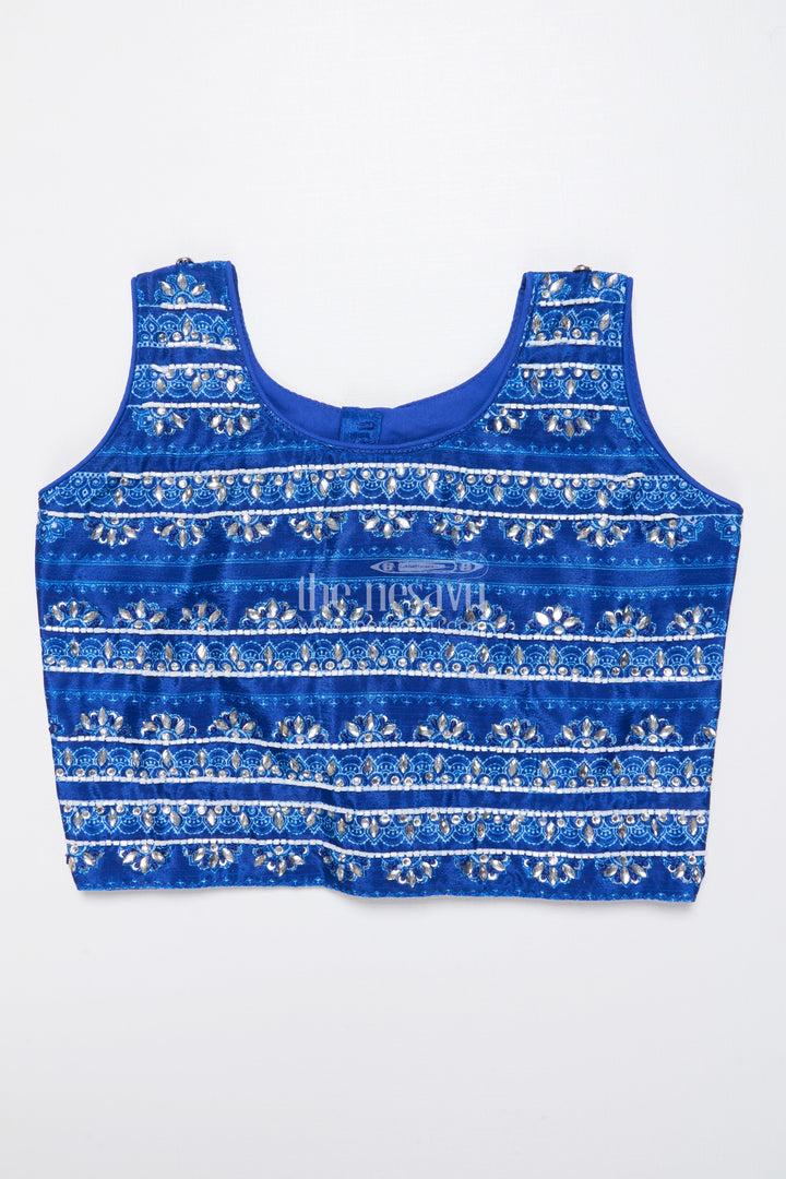 The Nesavu Girls Lehenga Choli Muslin Silk Lehenga Choli for Girls with Digital Print for Ethnic Day and Parties Nesavu Nesavu muslin silk lehenga choli girls digital print perfect ethnic day festive wear