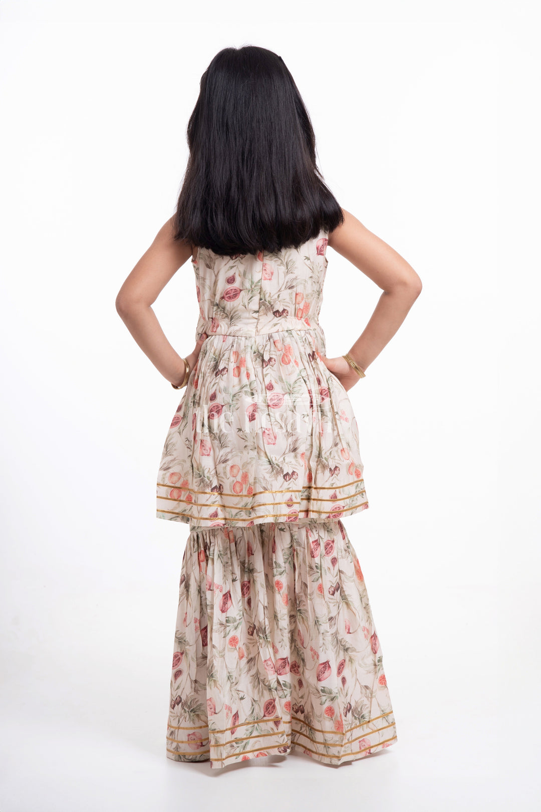 The Nesavu Girls Sharara / Plazo Set Nesavu Modal Silk Elegant Kurti and Sharara Outfit for Girls Diwali and Navratri Special Nesavu Modal Silk Kurti and Sharara Outfit for Girls Diwali and Navratri Special | The Nesavu