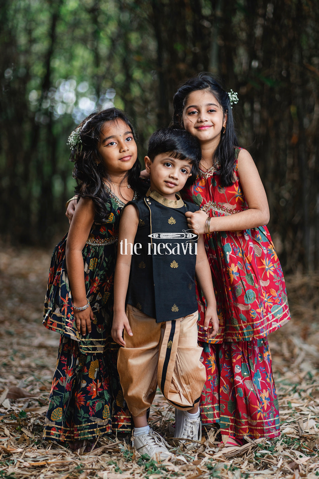 The Nesavu Girls Sharara / Plazo Set Nesavu Modal Silk Printed Sharara Plazo Dress Designs for Girls Diwali and Dussehra Special Nesavu Nesavu Modal Silk Sharara Plazo Dress Designs for Girls | Diwali and Dussehra Special