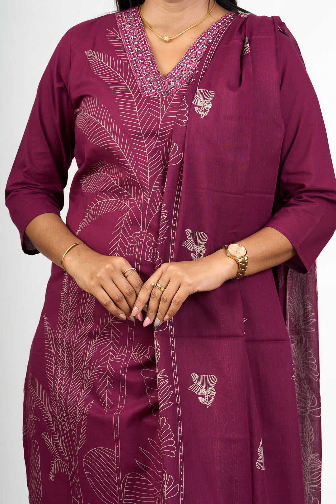 The Nesavu Womens Flared Suit Sets Nesavu Women'S Georgette Flared Suit Set in Purple Elegant Wedding Wear Dresses Nesavu Women'S Georgette Flared Suit Set Purple Elegant Wedding Wear Dresses | The Nesavu