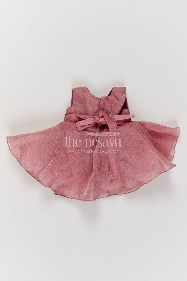 The Nesavu Girls Fancy Party Frock Party Dress for Girls in Pink for Ceremony Dressing Nesavu Nesavu Party Dress For Girls With Smart Tailoring For Weddings