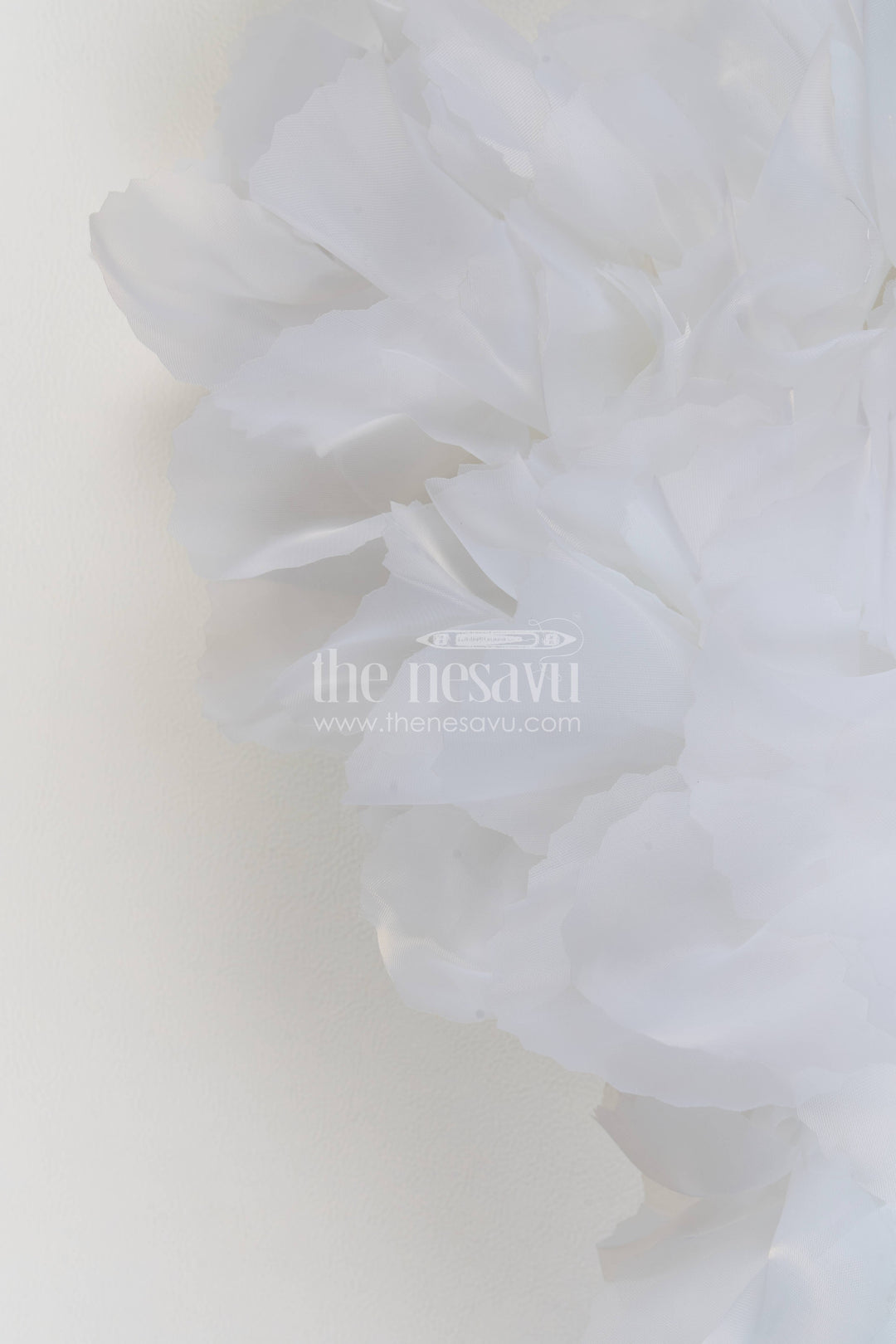 The Nesavu Girls Fancy Party Frock Party Dress for Girls in White for Wedding Moments Nesavu Nesavu Party Dress For Girls In White For Parties And Memorable Photos