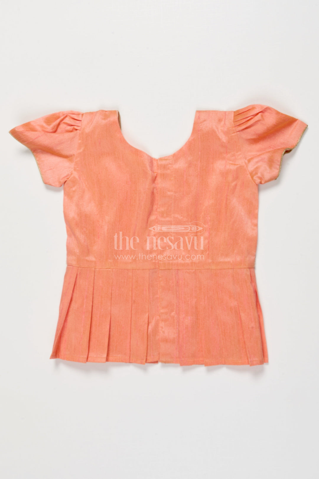 The Nesavu Pattu Pavadai Pattu Pavadai for Baby Girl’s Festive and Temple Occasions Nesavu Nesavu baby girl pattu pavadai tissue silk raw silk yoke traditional festivals