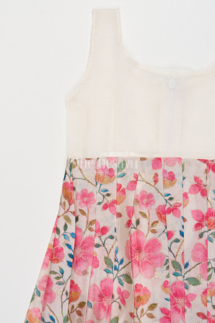 The Nesavu Pattu Pavadai Pattu Pavadai for Baby Girl’s Festive Days and Family Gatherings Nesavu Nesavu pattu pavadai baby girls Banaras tissue silk raw silk yoke festive occasions