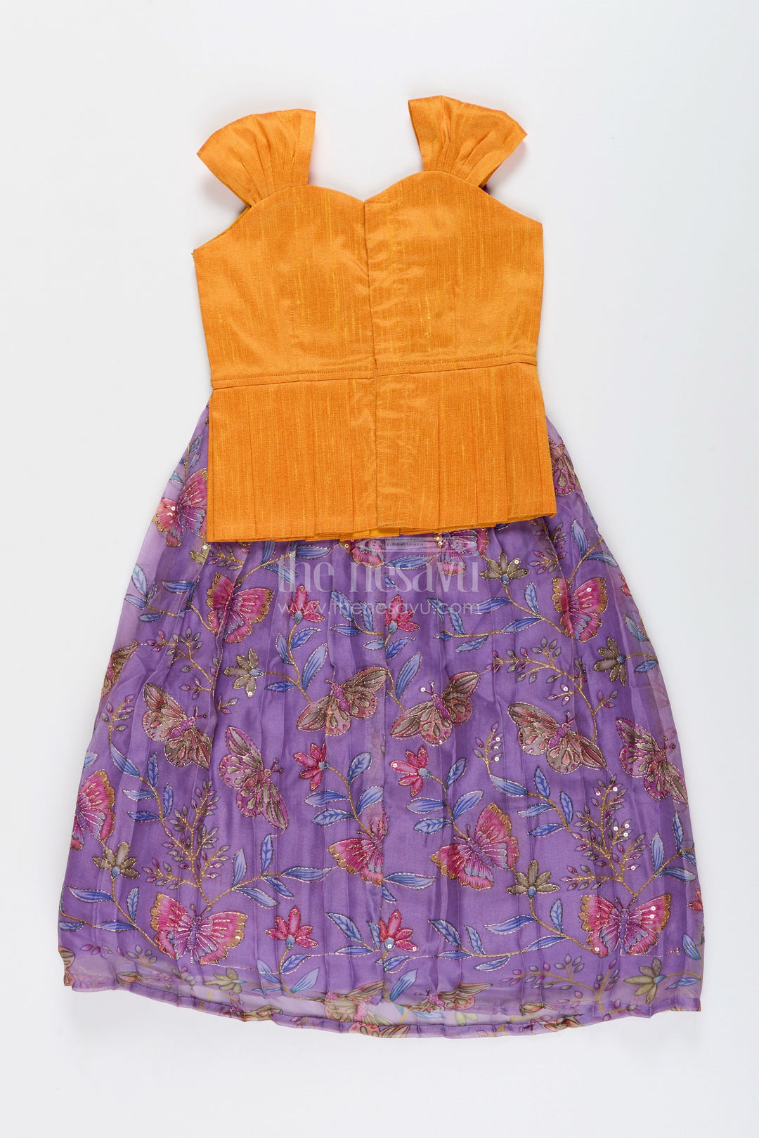 The Nesavu Pattu Pavadai Pattu pavadai for baby girls for weddings and traditional events Nesavu Nesavu baby girl pattu pavadai lace yoke Banaras skirt traditional functions