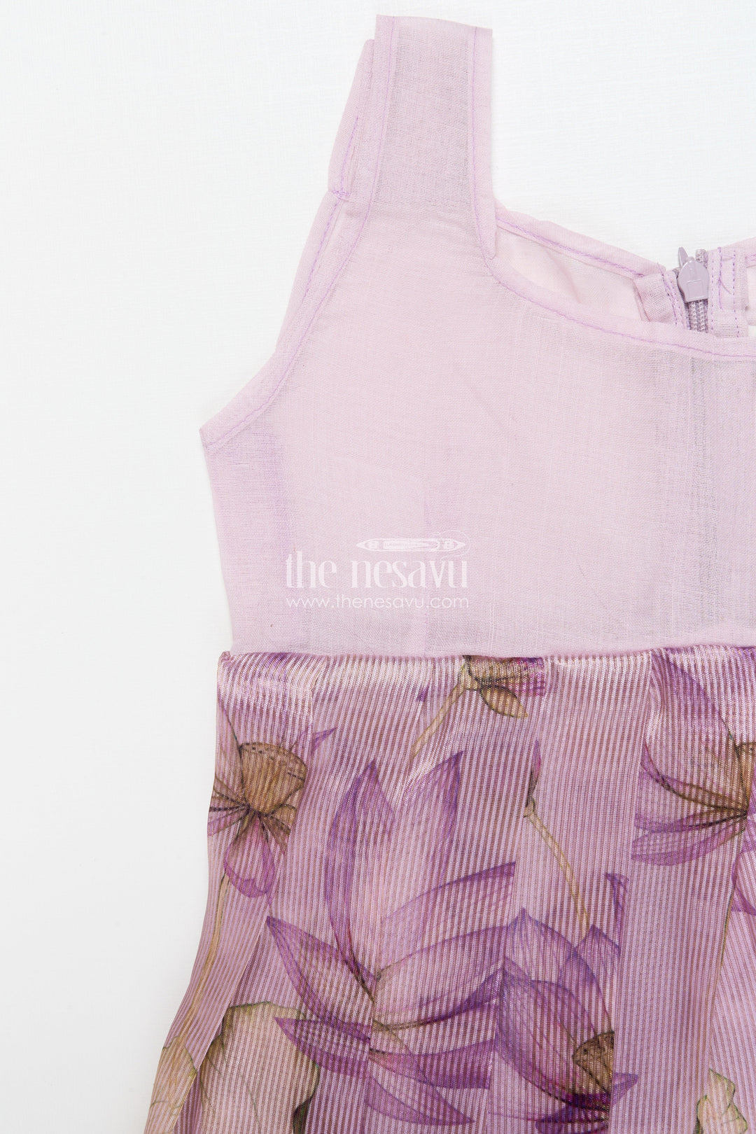 The Nesavu Pattu Pavadai Pattu Pavadai for Toddler Girls for Traditional Celebrations and Poojas Nesavu Nesavu pattu pavadai toddler girls gold-detailed blouse semi banaras pleated skirt