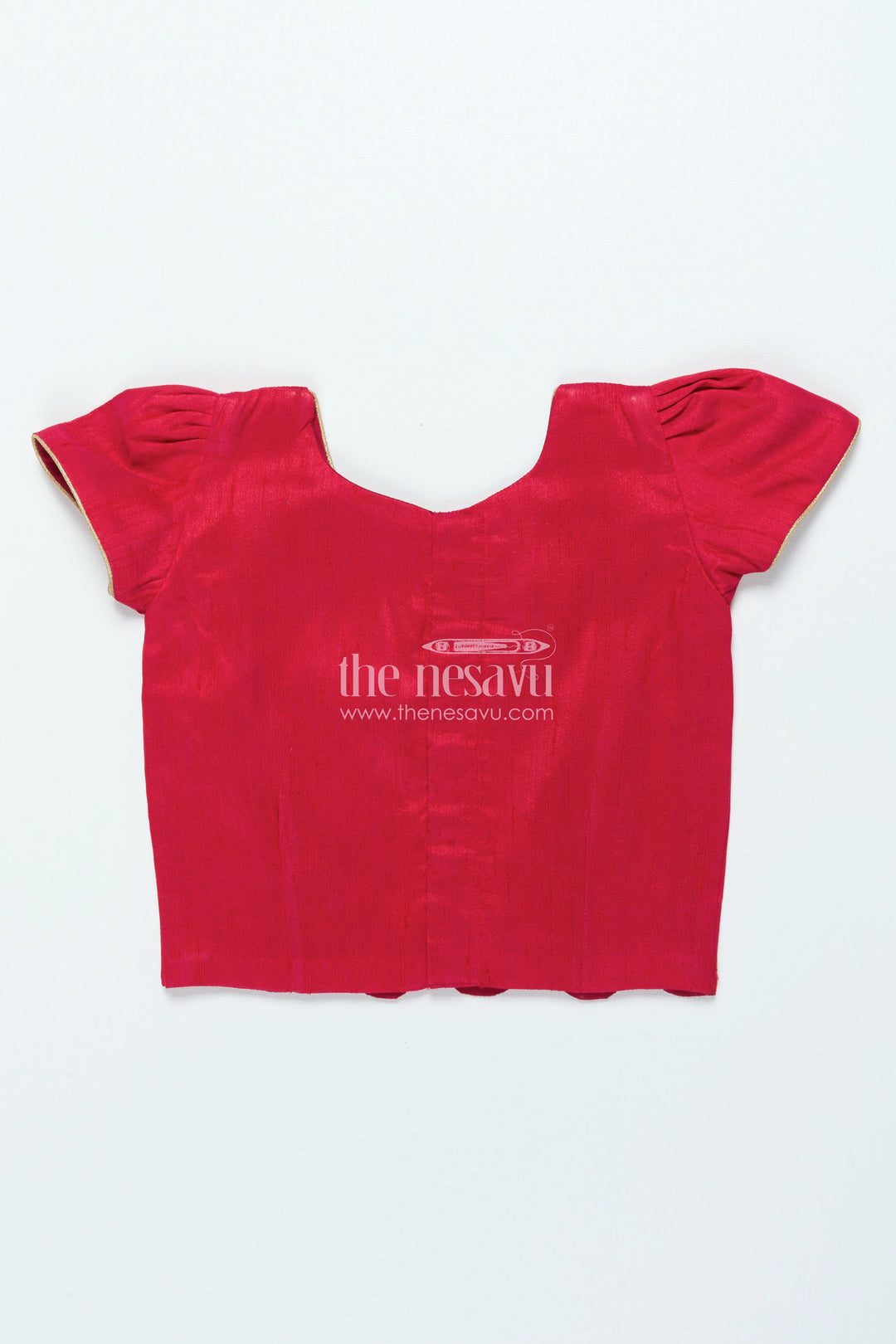 The Nesavu Pattu Pavadai Pattu Pavadai for Toddler Girls for Traditional Festivals and Photoshoots Nesavu Nesavu toddler girl pattu pavadai floral motif skirt raw silk blouse traditional functions