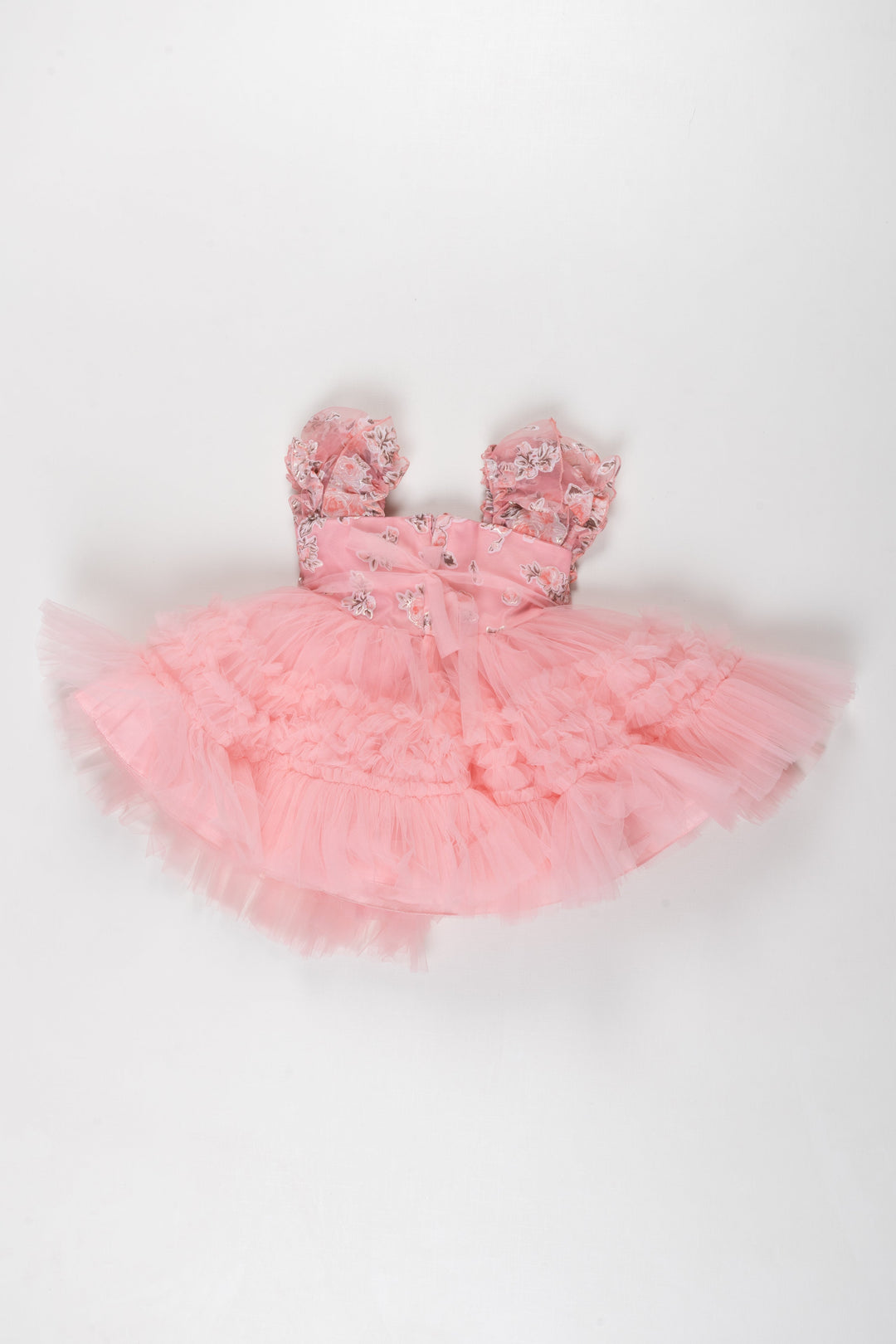 The Nesavu Girls Tutu Frock Pink Blossom Tutu Party Frock: A Dreamy Ensemble for Little Ladies Nesavu Shop Designer Floral Tutu Dresses for Girls | Perfect Pink Party Wear for Infants Online | The Nesavu