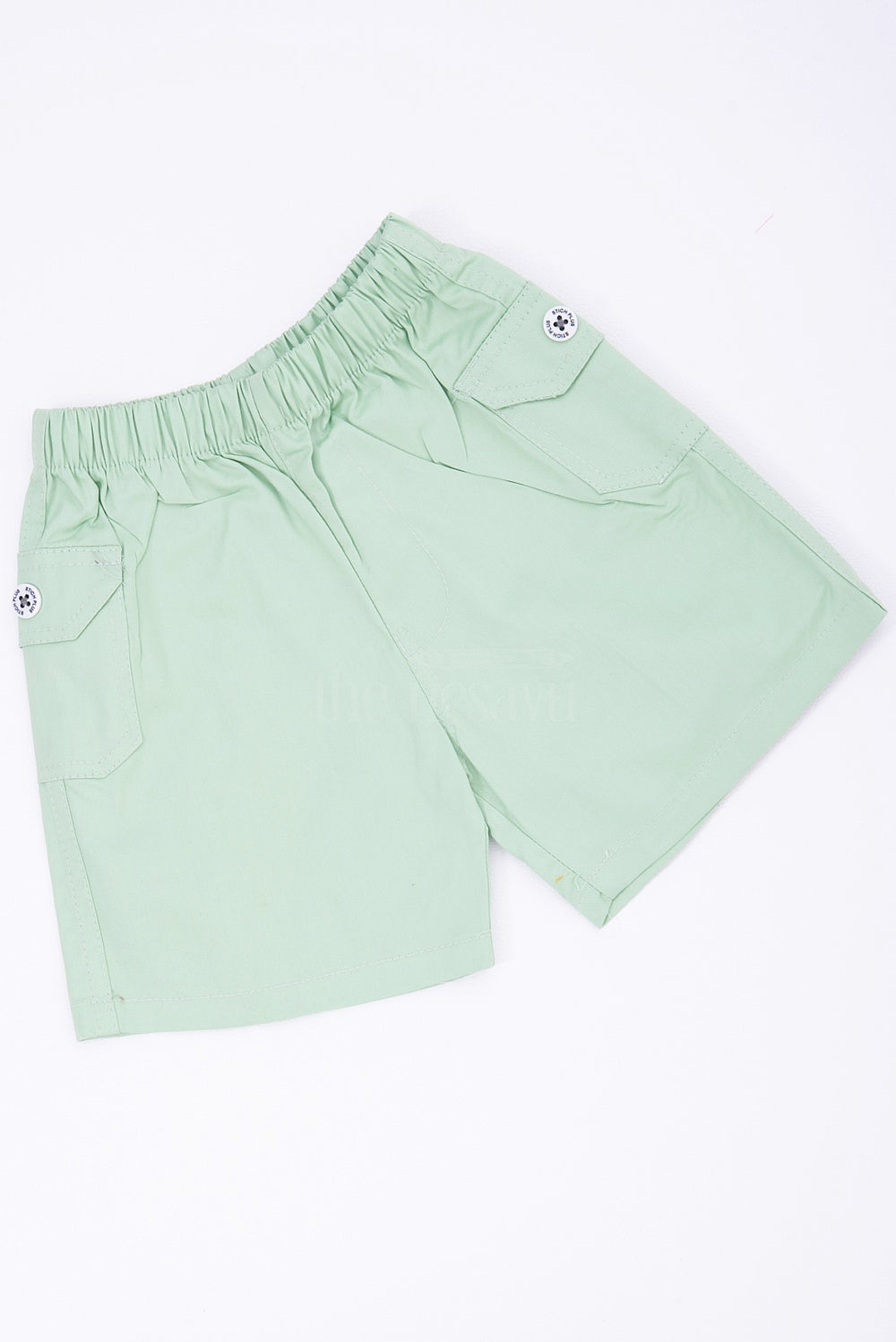 The Nesavu Boys Shorts Pista Green Boys Cotton Shorts with Elastic Waist Nesavu The Nesavu Pista Green Boys Cotton Shorts - Elastic Waist & Stylish Comfort