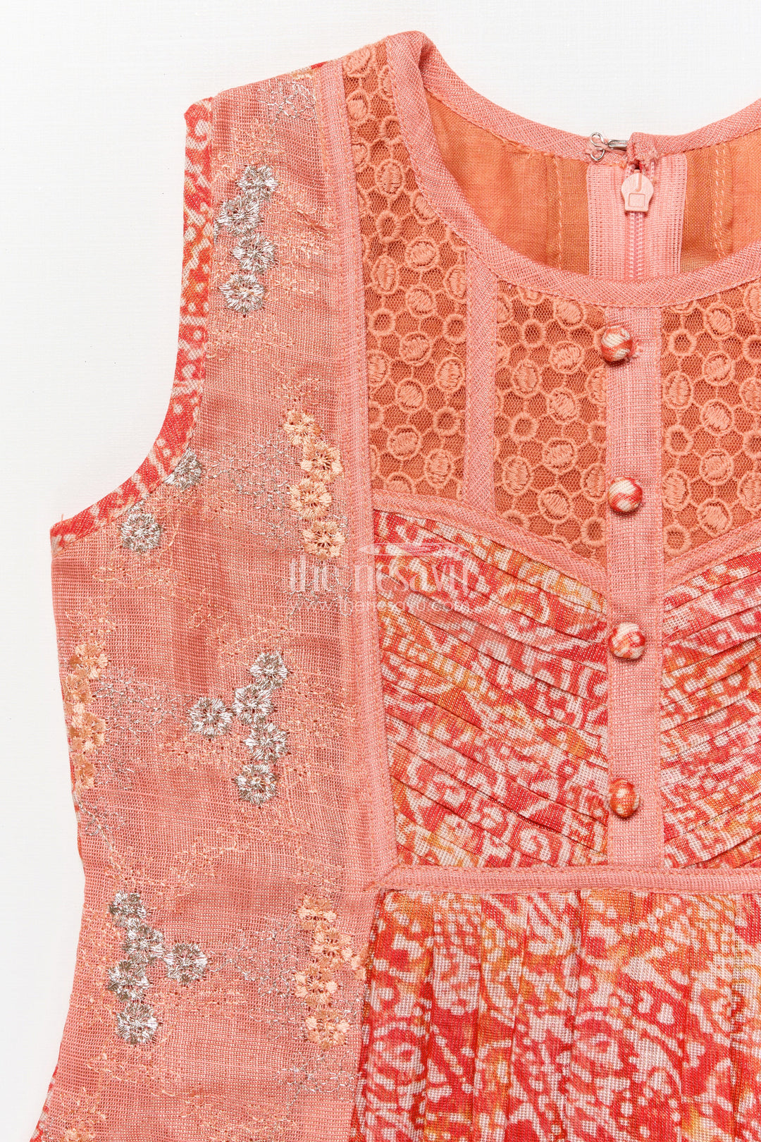 The Nesavu Girls Cotton Frock Printed Cotton Frock for Girls for Summer Outings and School Wear Nesavu Nesavu girls cotton frock digital print ideal playdates school everyday summer wear