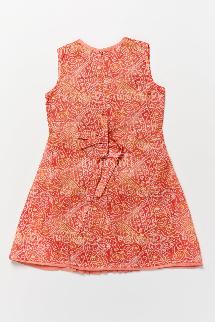 The Nesavu Girls Cotton Frock Printed Cotton Frock for Girls for Summer Outings and School Wear Nesavu Nesavu girls cotton frock digital print ideal playdates school everyday summer wear