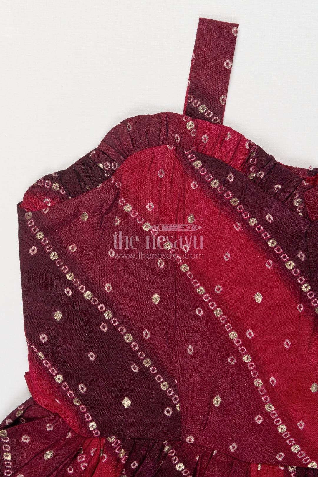 The Nesavu Girls Cotton Frock Printed Frock for Baby Girls with Strappy Shoulders for Twirling Fun Nesavu Nesavu baby girl printed frock in viscose with festive flared silhouette and comfy straps