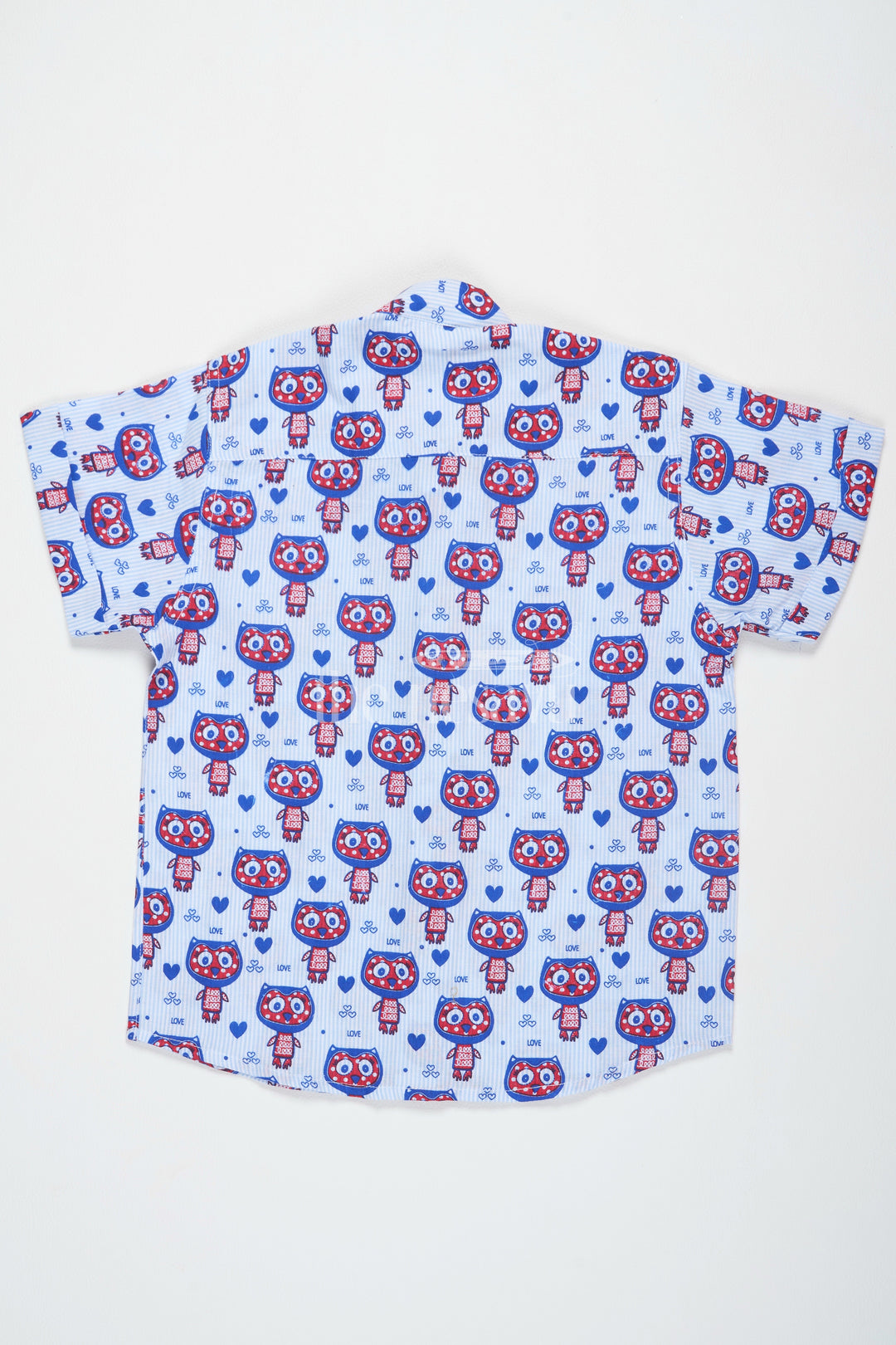 The Nesavu Boys Cotton Shirt Purple Boys Cotton Shirt with Owl Print Half Sleeves Fun and Comfortable Casual Wear Nesavu Purple Owl Print Boys Cotton Shirt Nesavu Fun Half Sleeves Comfortable Casual Wear