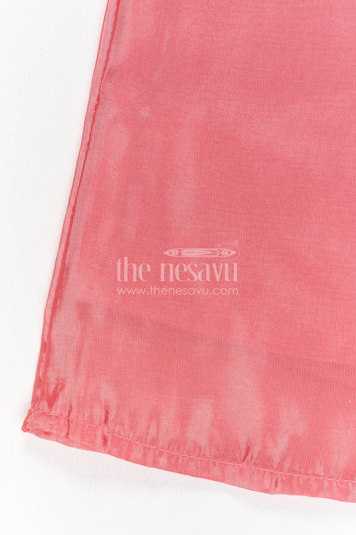 The Nesavu Girls Sharara / Plazo Set Sharara Dress for Girls in Pink for Wedding Moments Nesavu Nesavu Sharara Dress For Girls In Pink For Wedding Moments