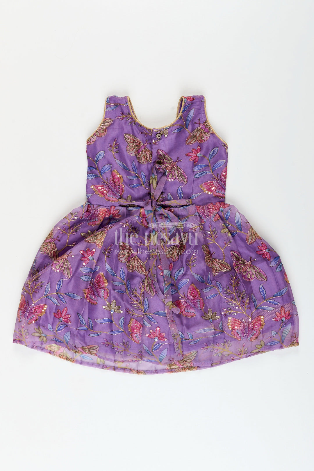 The Nesavu Silk Frock Silk frock for baby girls with lace work for festive and traditional occasions Nesavu Nesavu baby girl silk frock lace detailing Banaras weave  ideal festivals poojas