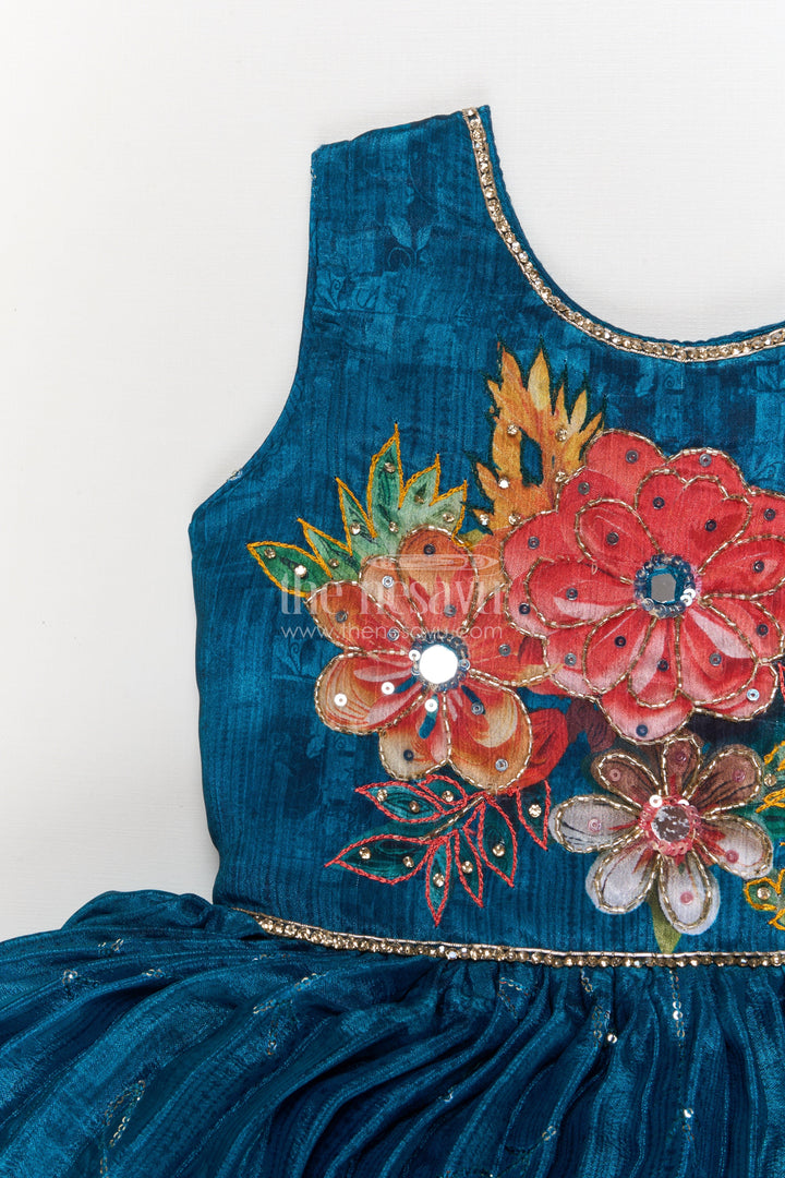 The Nesavu Silk Frock Silk Frock for Naming Ceremony and Festive Occasions Nesavu Nesavu silk frock baby girls ethnic motifs naming ceremonies festive celebrations