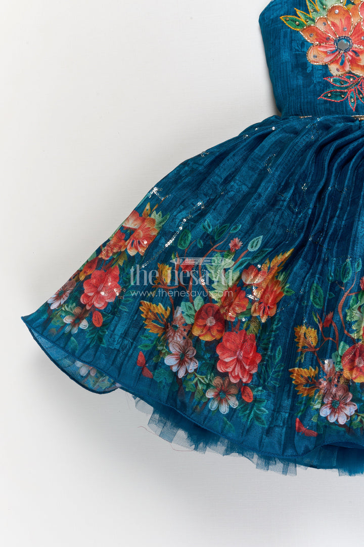 The Nesavu Silk Frock Silk Frock for Naming Ceremony and Festive Occasions Nesavu Nesavu silk frock baby girls ethnic motifs naming ceremonies festive celebrations