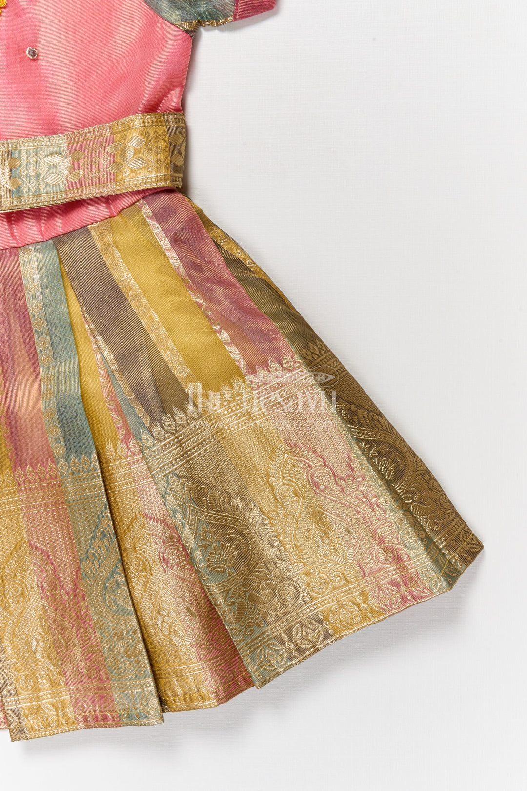 The Nesavu Silk Party Frock Silk Party Frock for Baby Girls for Birthdays and Naming Ceremonies Nesavu Nesavu silk party frock for baby girls with zari pleats for birthdays and naming day