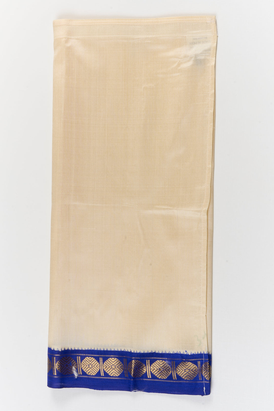 The Nesavu Pure Silk Vesti Silk Shirt and Dhoti Set for Kids for Festive and Ethnic Wear Nesavu 20 (3Y) / Cream / Pure Silk D070B-20 Nesavu pure silk shirt and dhoti set for kids – ethnic outfit for weddings and traditional wear