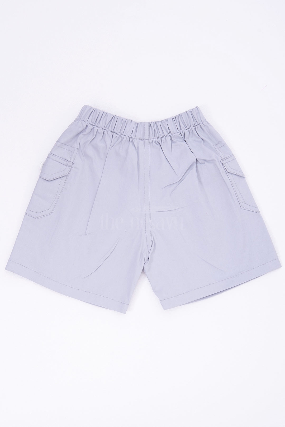 The Nesavu Boys Shorts Sky Blue Boys Pure Cotton Shorts with Elastic Waist Nesavu The Nesavu Sky Blue Boys Pure Cotton Shorts - Elastic Waist Comfort