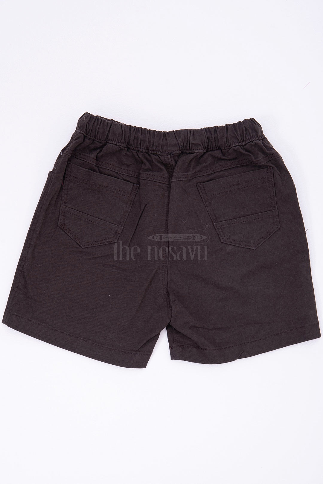 The Nesavu Boys Shorts Sleek Black Kids Boys Shorts Nesavu Sleek Black Kids Shorts - Versatile and Comfortable