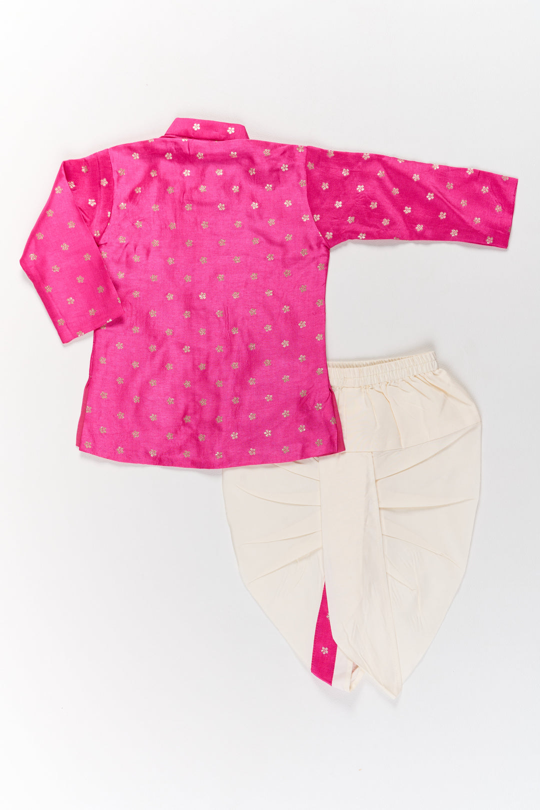 The Nesavu Boys Dothi Set Stylish Kurta Dhoti Set in Blend Silk for Boys Festive Wear Nesavu Boys Kurta Dhoti Set Blend Silk Festive Wear Ethnic Outfit | The Nesavu