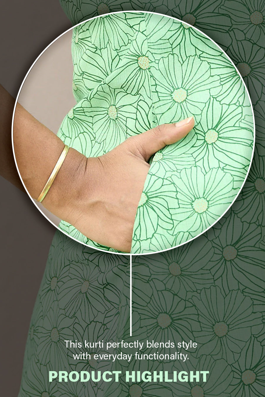 The Nesavu Womens A-Line Kurthas Stylish Kurti for Womenfloral Print Viscose Silk Kurti Top Nesavu Stylish Kurti for Women - Floral Print Viscose Silk Kurti Top | The Nesavu