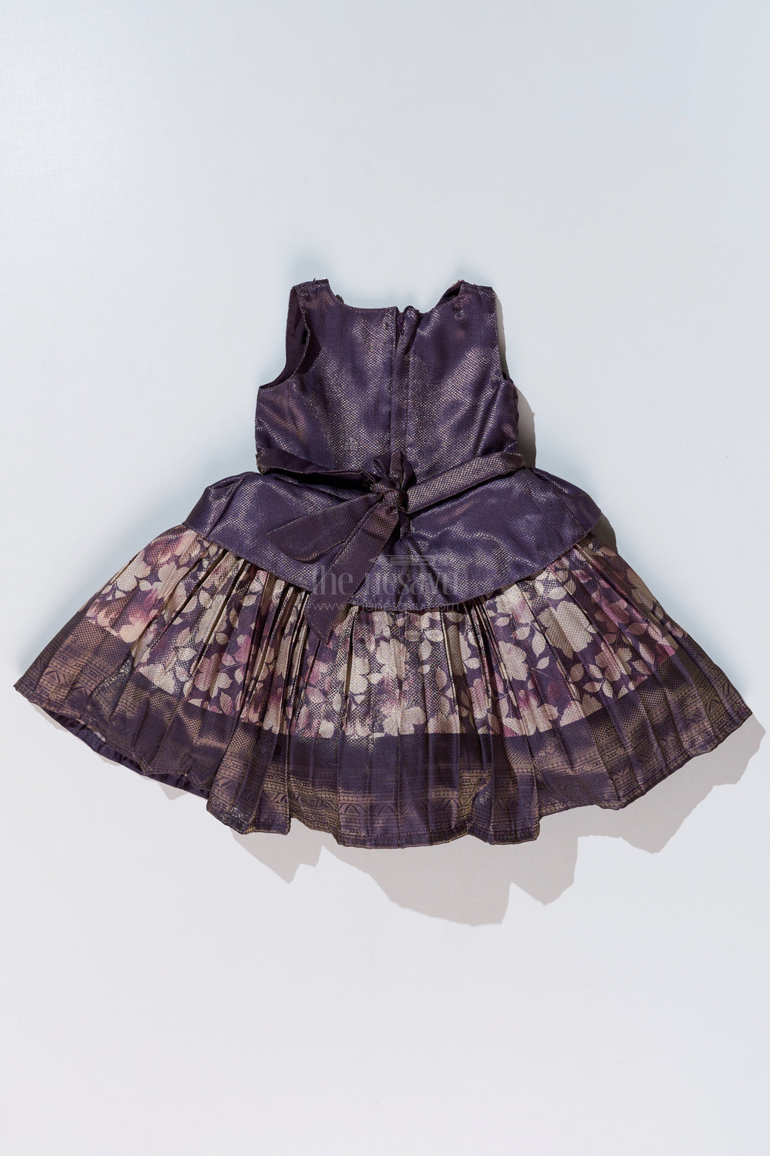 The Nesavu Silk Frock Stylish New Fashion Frock for Girls with Banarasi Jacquard and Peplum Design Nesavu Stylish New Fashion Frock Girls Banarasi Jacquard Peplum Design | The Nesavu