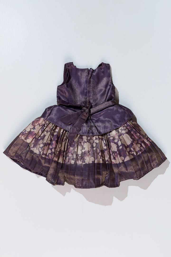 The Nesavu Silk Frock Stylish New Fashion Frock for Girls with Banarasi Jacquard and Peplum Design Nesavu Stylish New Fashion Frock Girls Banarasi Jacquard Peplum Design | The Nesavu