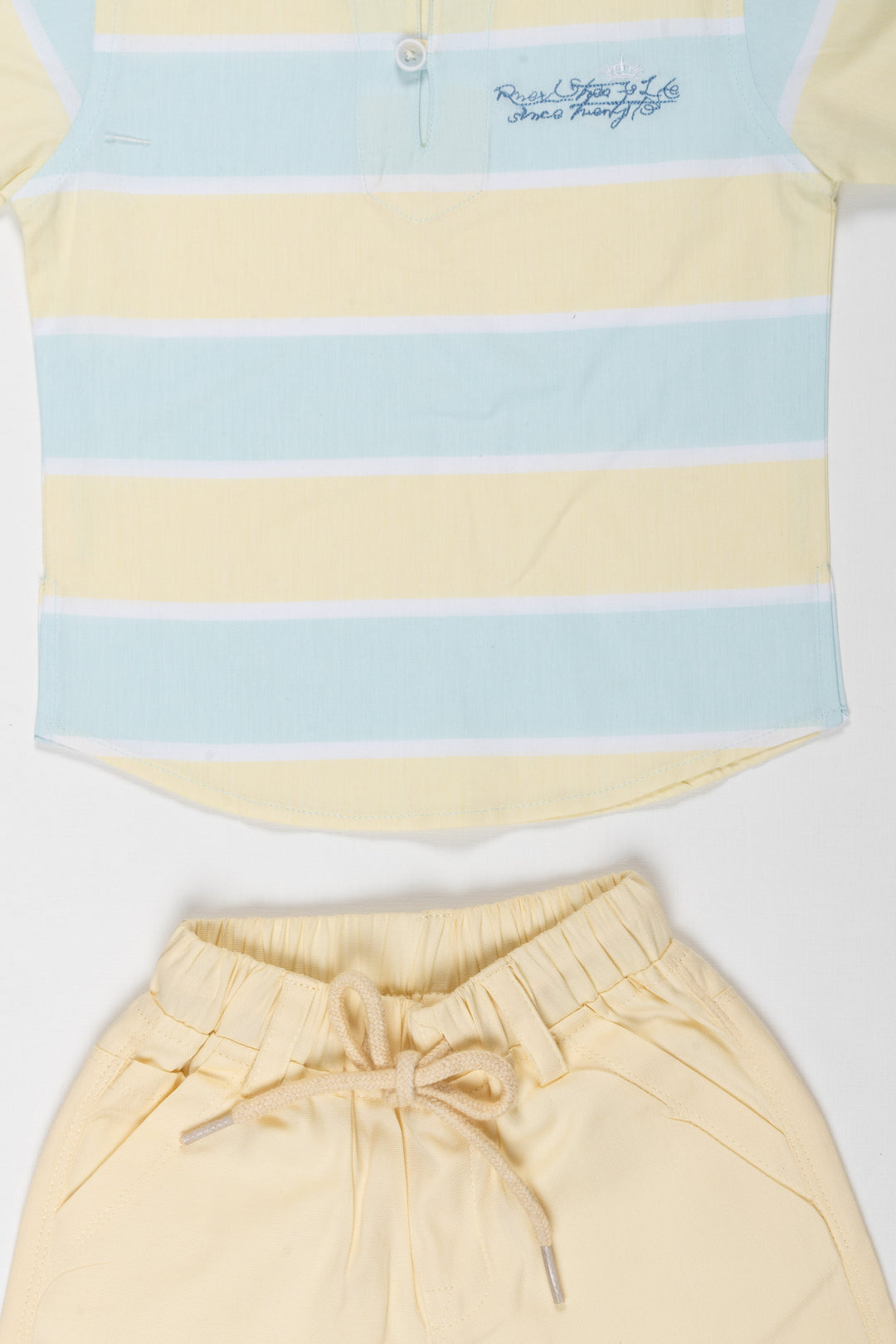 The Nesavu Boys Casual Set Sunshine Stripe Boys T-Shirt and Pant Set Nesavu Boys Summer Stripe T Shirt and Pant Set | Casual Kids Outfits | The Nesavu