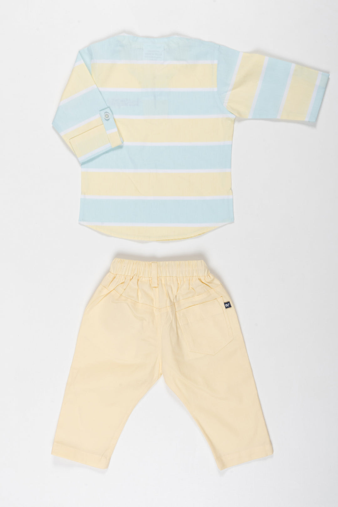 The Nesavu Boys Casual Set Sunshine Stripe Boys T-Shirt and Pant Set Nesavu Boys Summer Stripe T Shirt and Pant Set | Casual Kids Outfits | The Nesavu