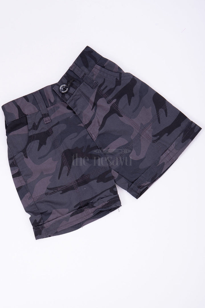 The Nesavu Boys Shorts The Nesavu Blue Camouflage Cotton Cargo Boys Shorts Nesavu The Nesavu Blue Camouflage Cotton Cargo Boys Shorts