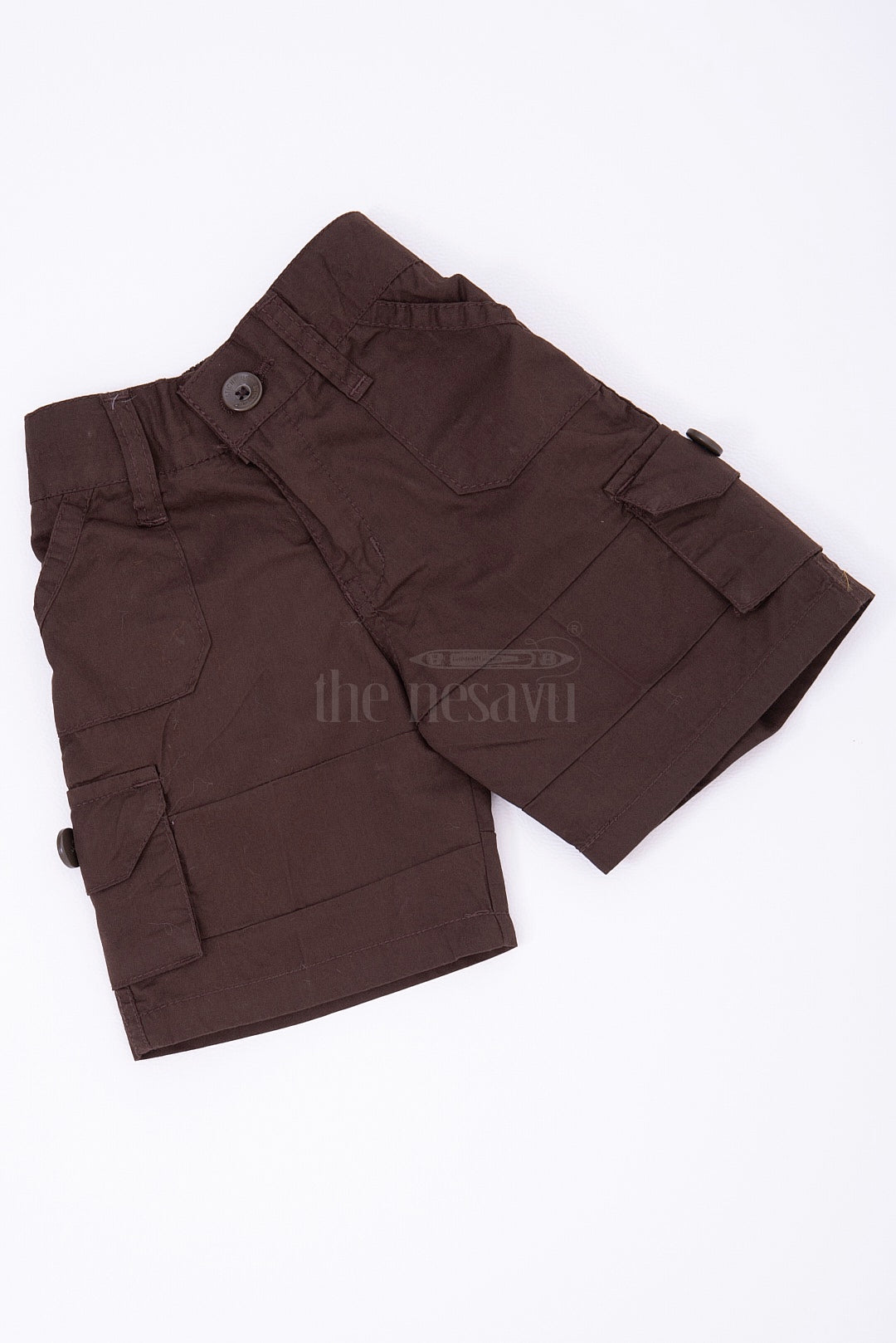 The Nesavu Boys Shorts The Nesavu Brown Cargo Cotton Boys Daily Wear Shorts Nesavu The Nesavu Brown Cargo Cotton Boys Daily Wear Shorts