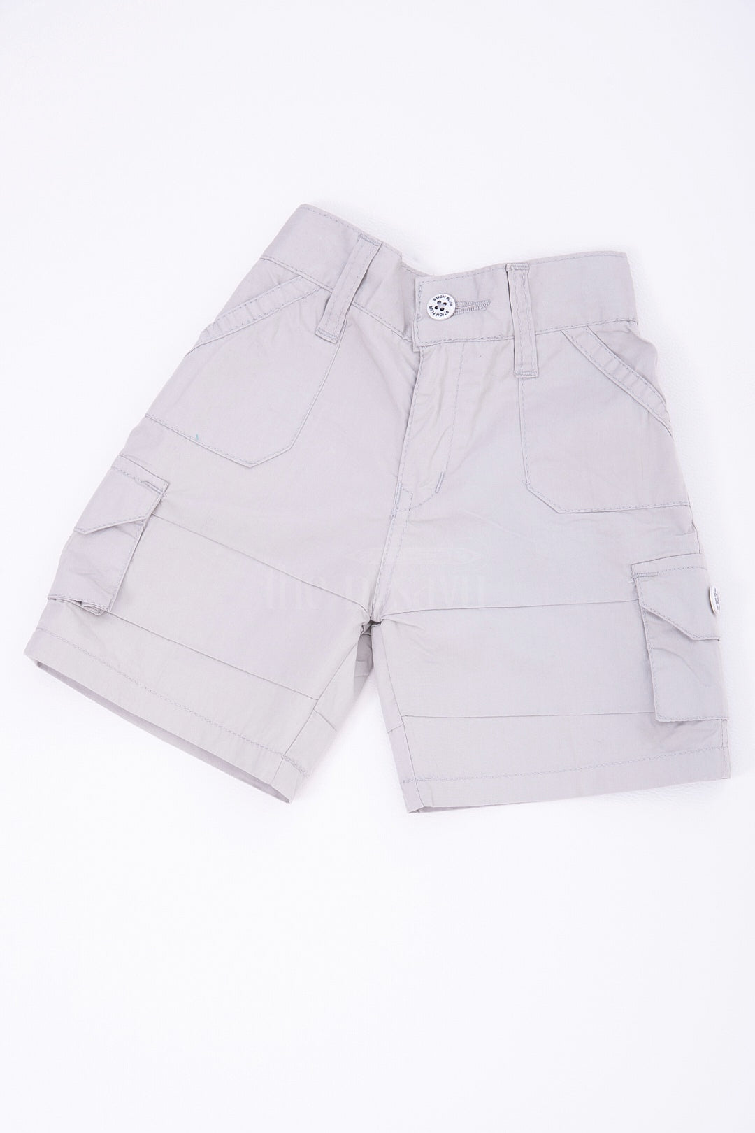 The Nesavu Boys Shorts The Nesavu White Cargo Cotton Boys Daily Wear Shorts Nesavu 16 (1Y) / White BWS005B-16 The Nesavu White Cargo Cotton Boys Daily Wear Shorts