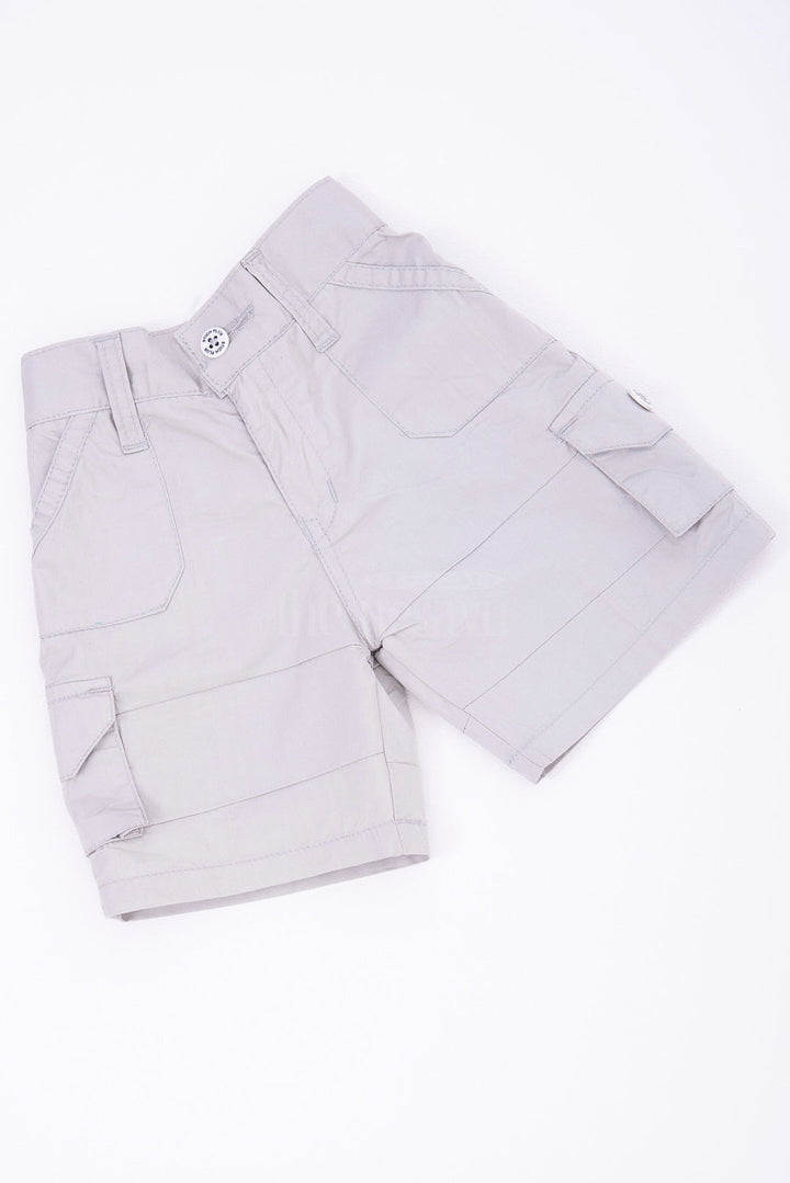 The Nesavu Boys Shorts The Nesavu White Cargo Cotton Boys Daily Wear Shorts Nesavu The Nesavu White Cargo Cotton Boys Daily Wear Shorts