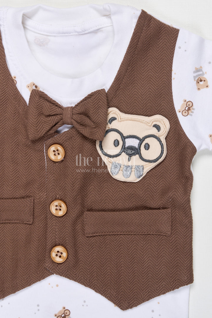 The Nesavu Boys Casual Set Toddler Boy Collared Cotton Outfit for Festive Days and Casual Gatherings Nesavu Nesavu toddler boy cotton shirt shorts set contrast collar festive family events