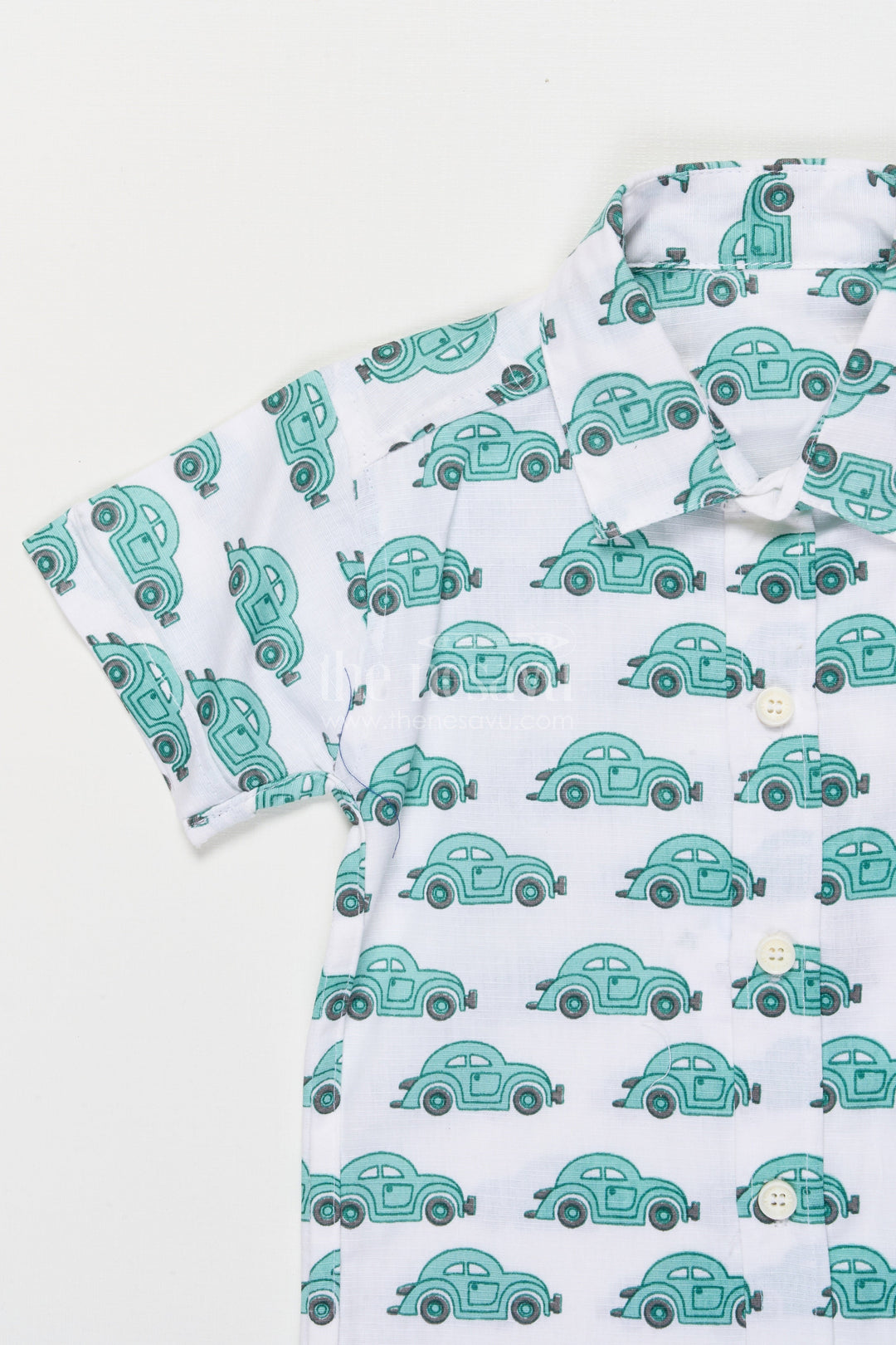 The Nesavu Boys Casual Set Toddler Boy Cotton Outfit Set for Everyday Wear and Playdates Nesavu Nesavu toddler boy cotton outfit printed shirt shorts casual everyday wear