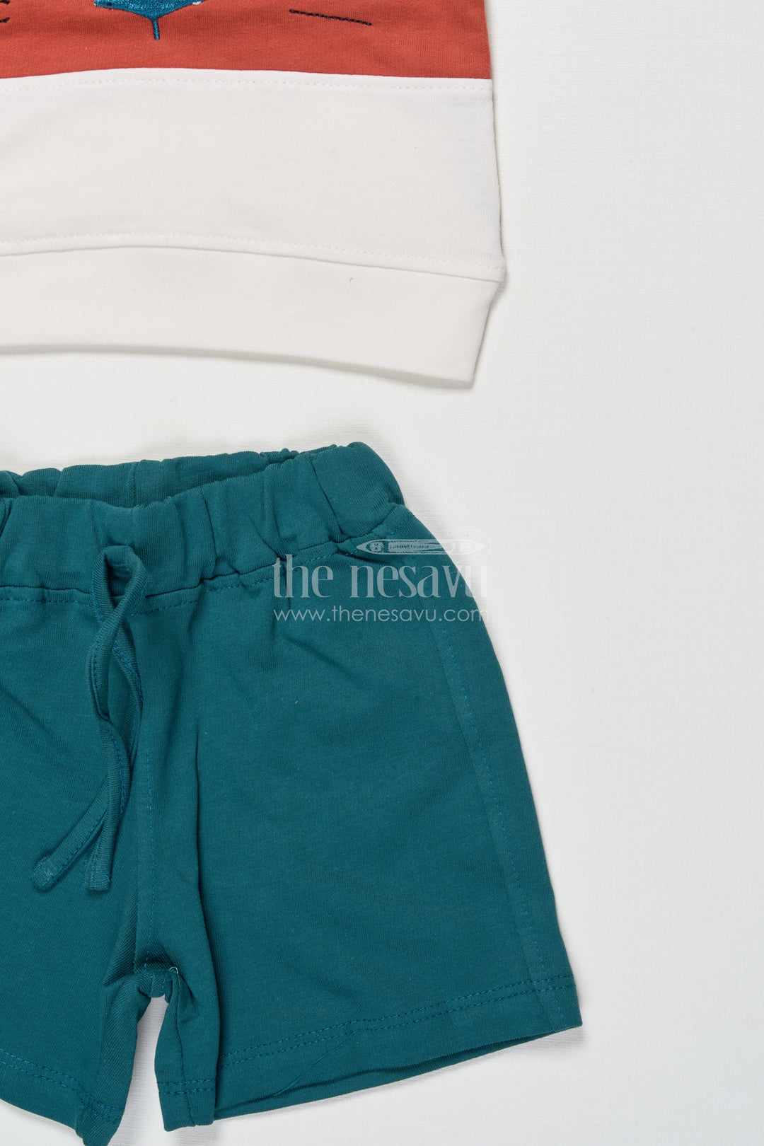 The Nesavu Boys Casual Set Toddler Boy Cotton T-shirt and Shorts Set for Daily Comfort and Play Nesavu Nesavu toddler boy cotton t-shirt shorts set daily comfort active playtime