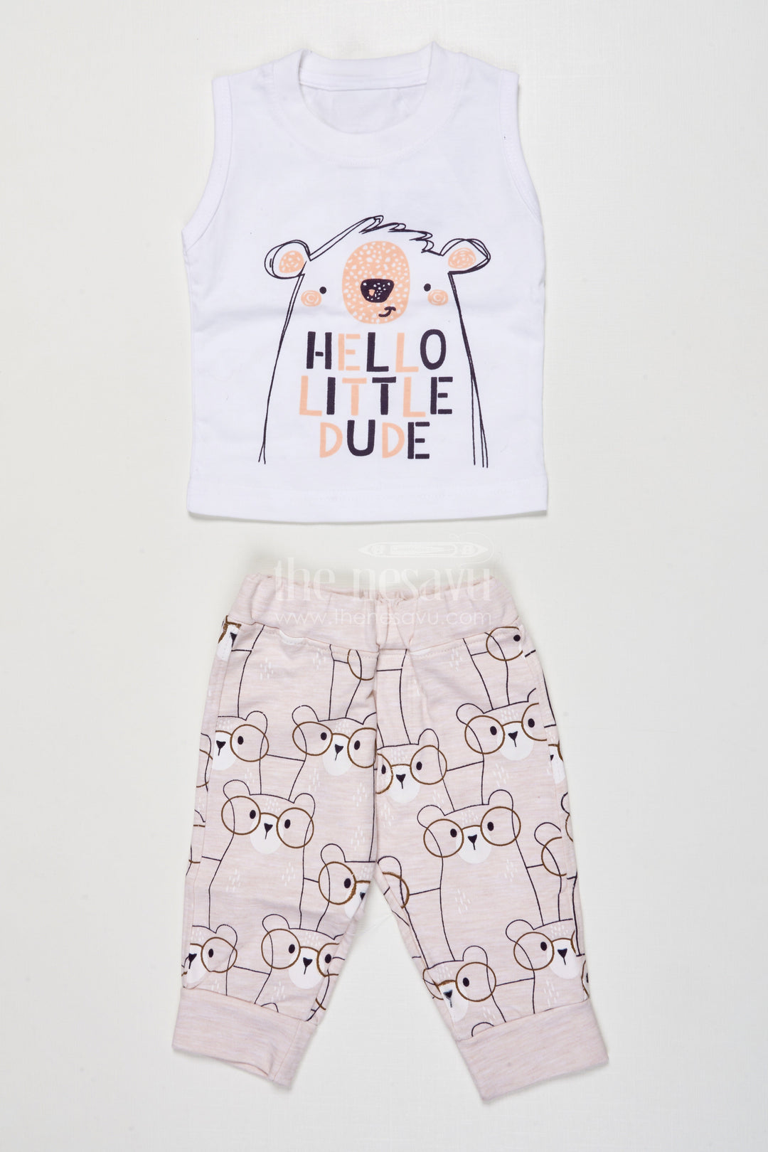 The Nesavu Boys Casual Set Toddler Boy Printed Cotton Outfit for Everyday Wear and Weekend Outings Nesavu Nesavu toddler boy printed cotton outfit set casual wear daily comfort