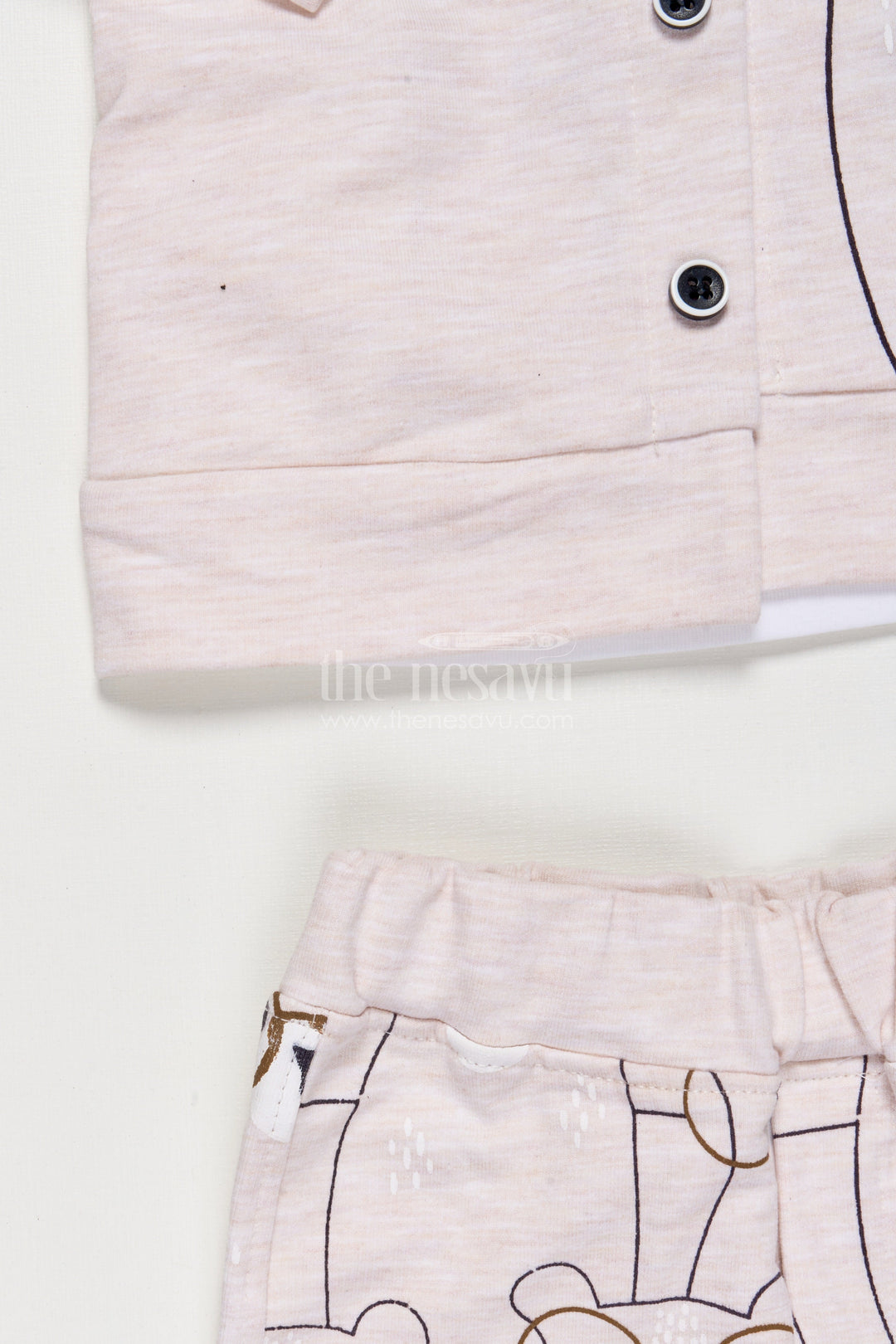 The Nesavu Boys Casual Set Toddler Boy Printed Cotton Outfit for Everyday Wear and Weekend Outings Nesavu Nesavu toddler boy printed cotton outfit set casual wear daily comfort