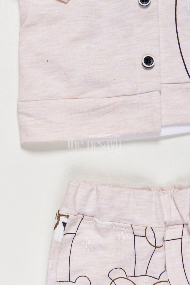 The Nesavu Boys Casual Set Toddler Boy Printed Cotton Outfit for Everyday Wear and Weekend Outings Nesavu Nesavu toddler boy printed cotton outfit set casual wear daily comfort