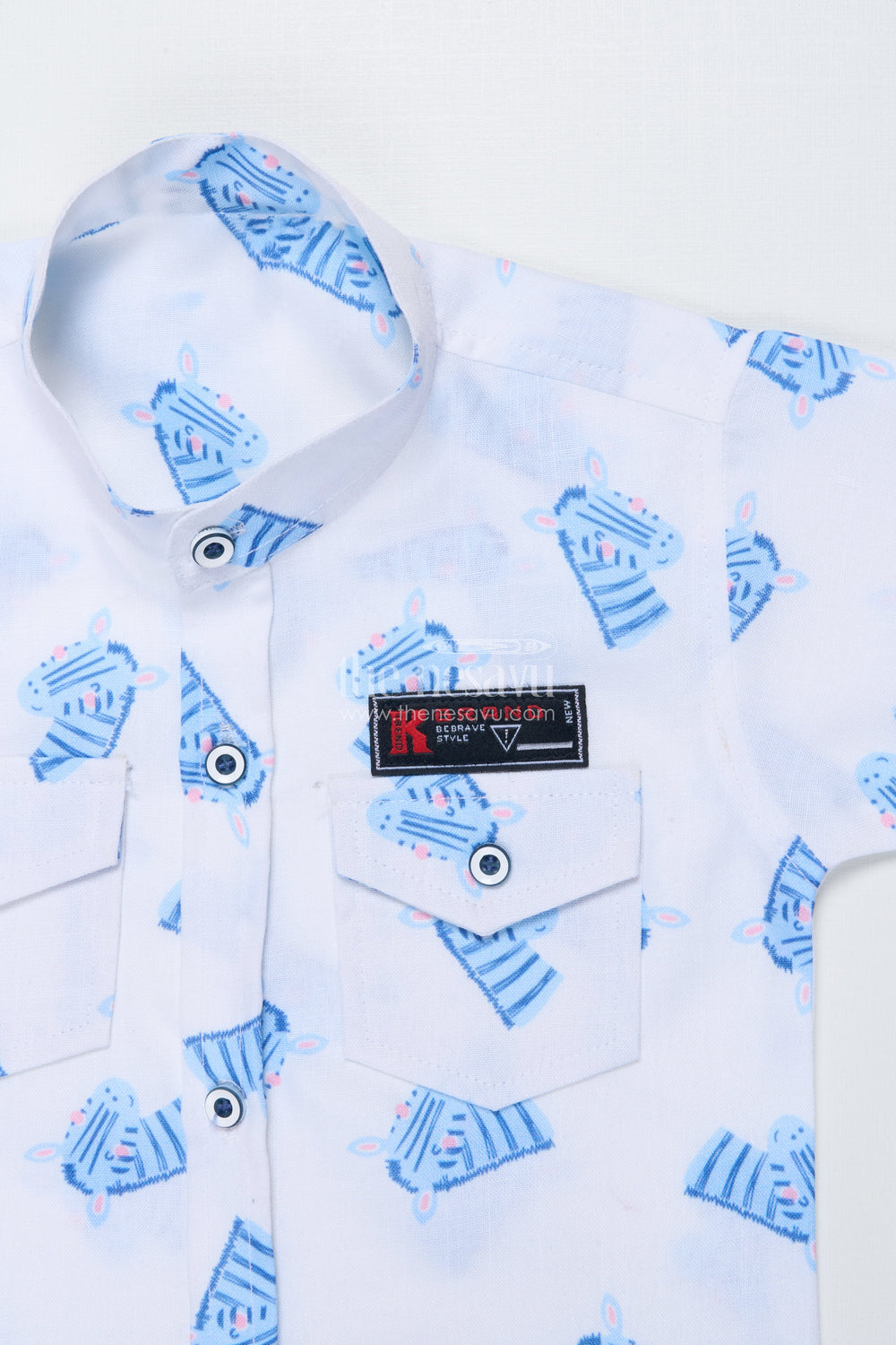 The Nesavu Boys Casual Set Toddler Boys Animal Print Casual Set for Summer Park Outings Nesavu Nesavu toddler boys animal print cotton casual set summer outings playful days