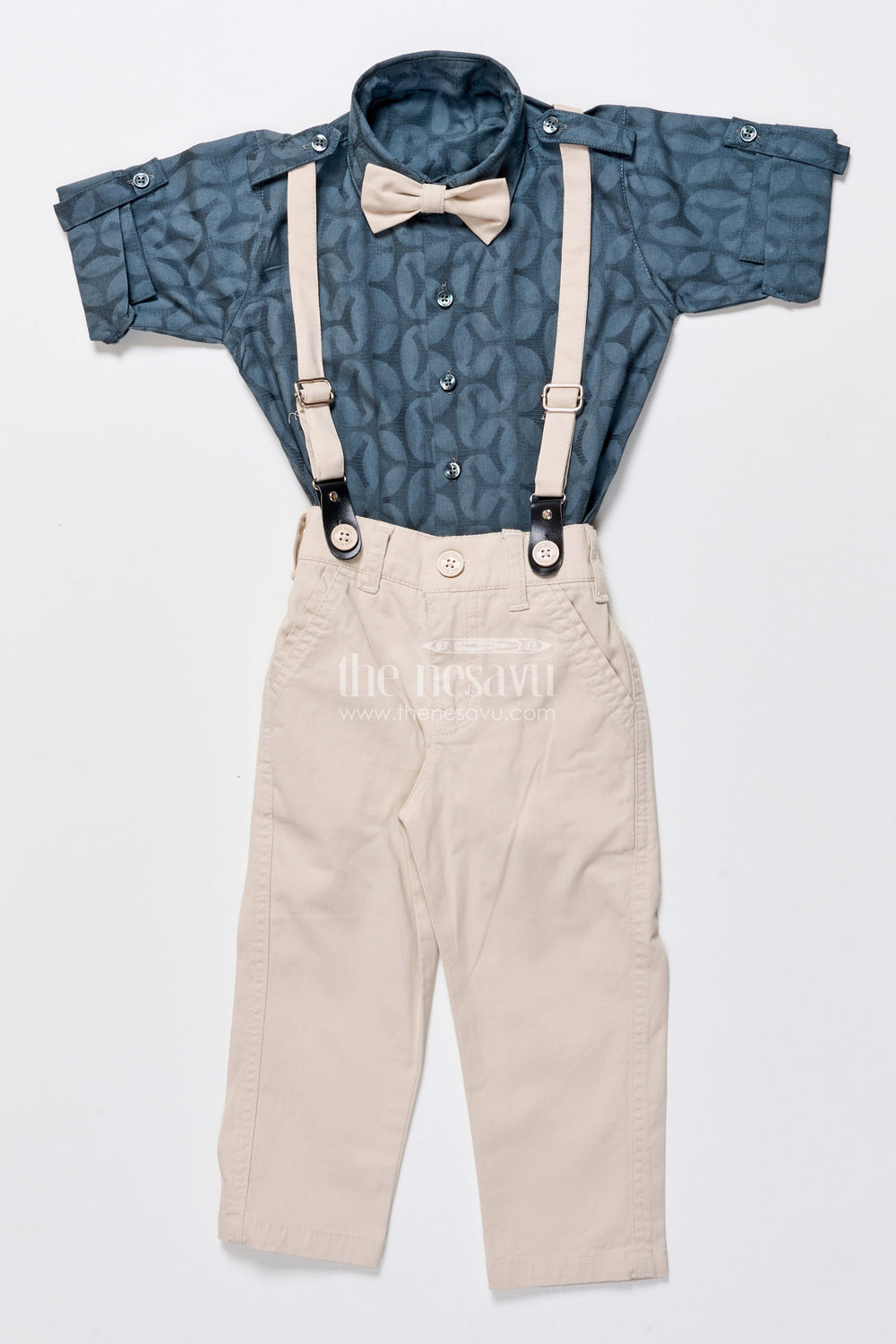 The Nesavu Boys Casual Set Toddler Boys Casual Cotton Outfit for Festive Gatherings Nesavu Nesavu toddler boys casual cotton set festive gatherings everyday wear