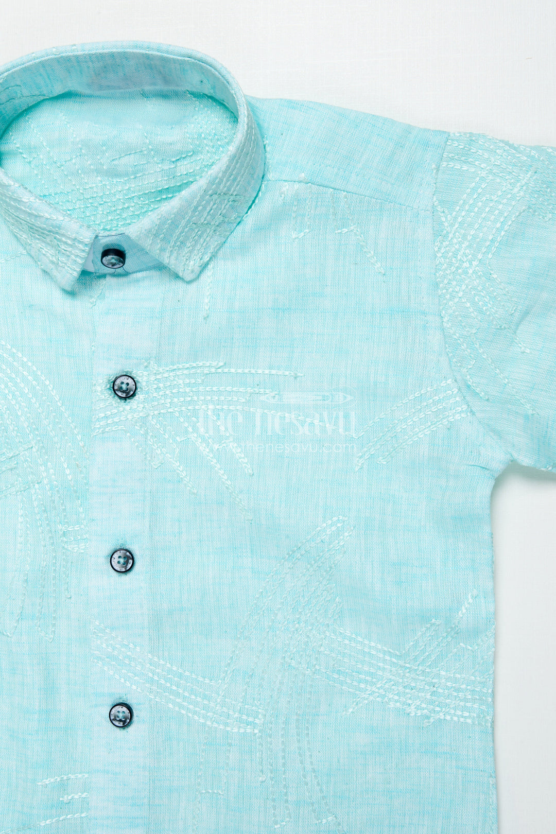 The Nesavu Boys Casual Set Toddler Boys Casual Set for Family Outings and Festive Days Nesavu Nesavu toddler boys cotton casual set embroidered shirt ethnic outings events