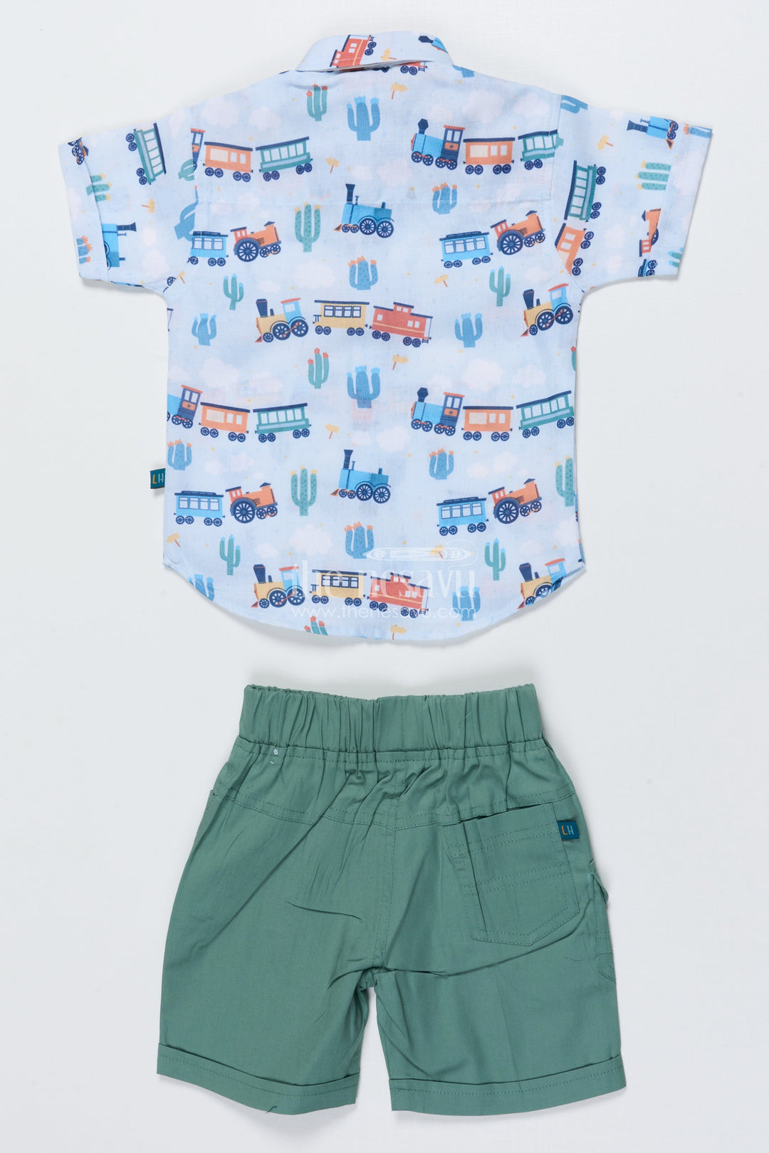 The Nesavu Boys Casual Set Toddler Boys Casual Set with Digital Print for Travel and Daycare Wear Nesavu Nesavu toddler boys printed cotton casual set daycare playtime everyday fun