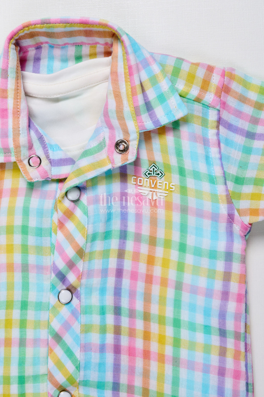 The Nesavu Boys Casual Set Toddler Boys Casual Set with Striped Shirt and T-Shirt Combo Nesavu Nesavu toddler boys casual outfit striped cotton shirt graphic tee summer days