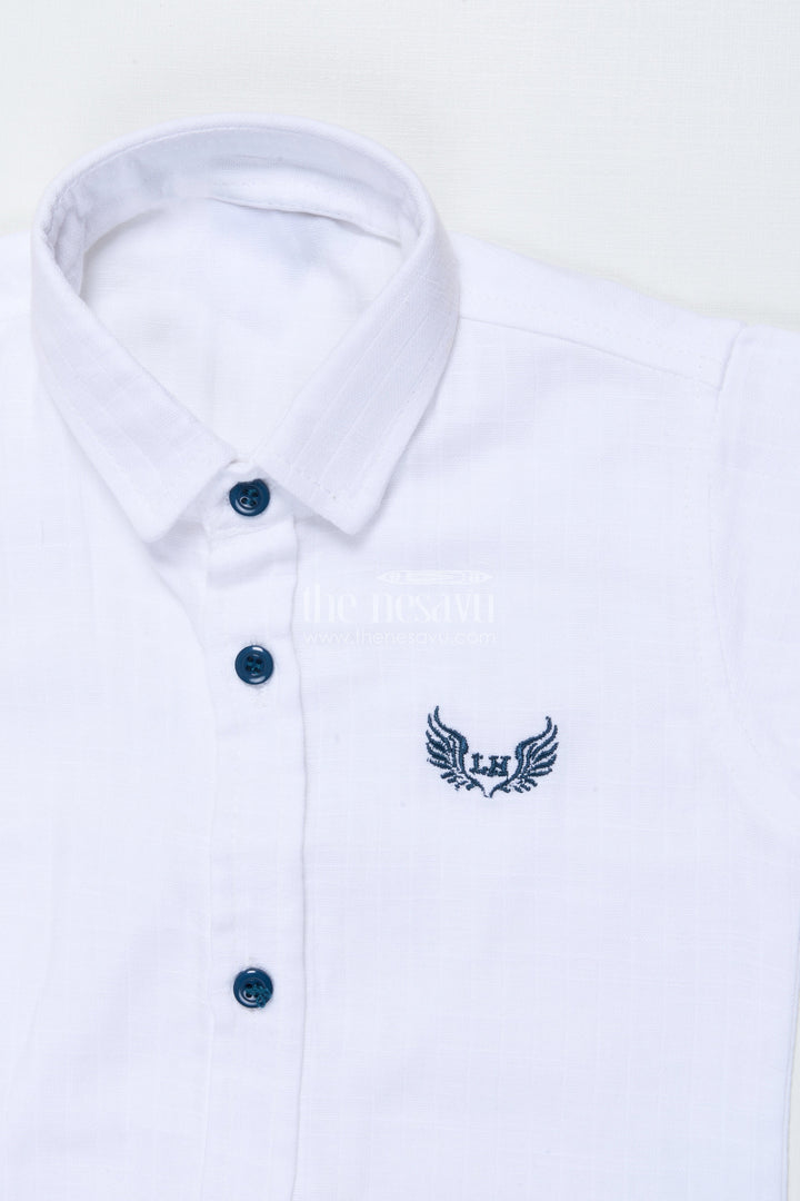 The Nesavu Boys Casual Set Toddler Boys Casual Shirt and Shorts Set for Everyday Comfort Nesavu Nesavu toddler boys cotton casual set daycare playtime everyday wear