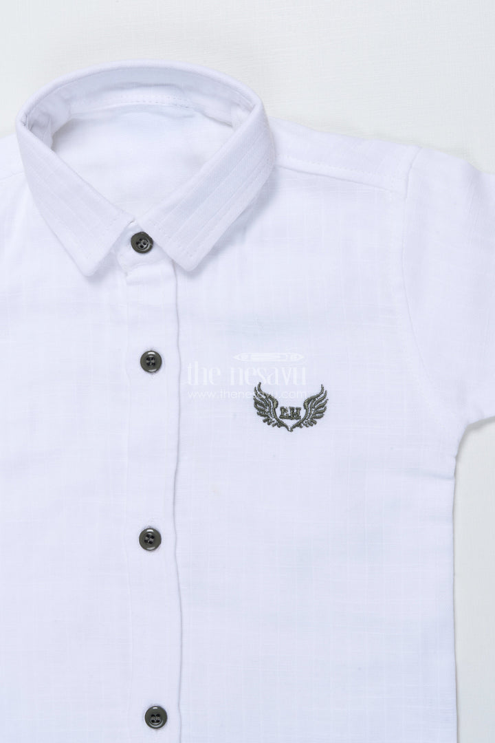 The Nesavu Boys Casual Set Toddler Boys Cotton Outfit for Everyday Play and Casual Dressing Nesavu Nesavu boys cotton casual shirt shorts set toddlers  perfect daily play comfort