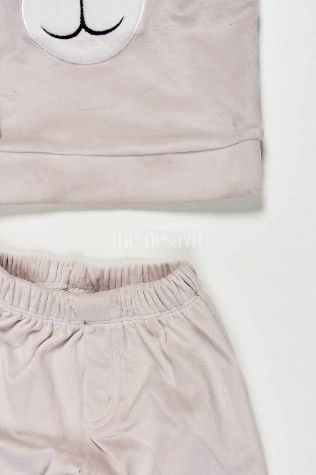 The Nesavu Boys Casual Set Toddler Boys Cotton Set with Joggers for Relaxed Everyday Style Nesavu Nesavu toddler boys cotton jogger set bear print  made cozy wear everyday fun