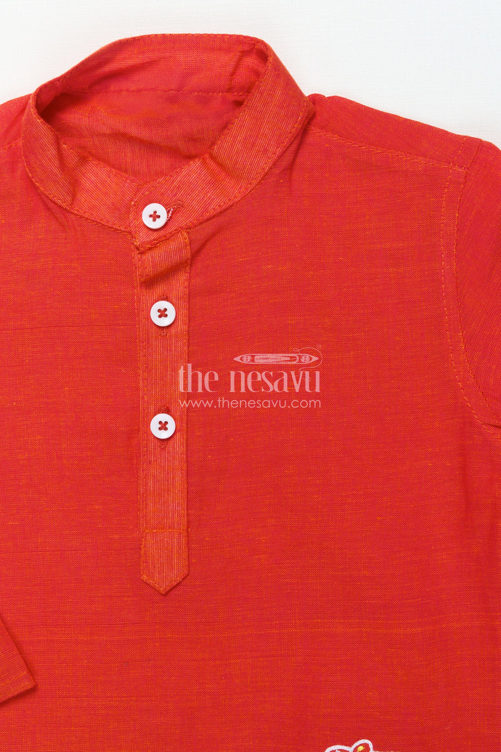 The Nesavu Boys Dothi Set Toddler Boys Dhoti Set for Temple Visits and Naming Ceremonies Nesavu Nesavu toddler boys handloom cotton dhoti set embroidery naming ceremony temple visits